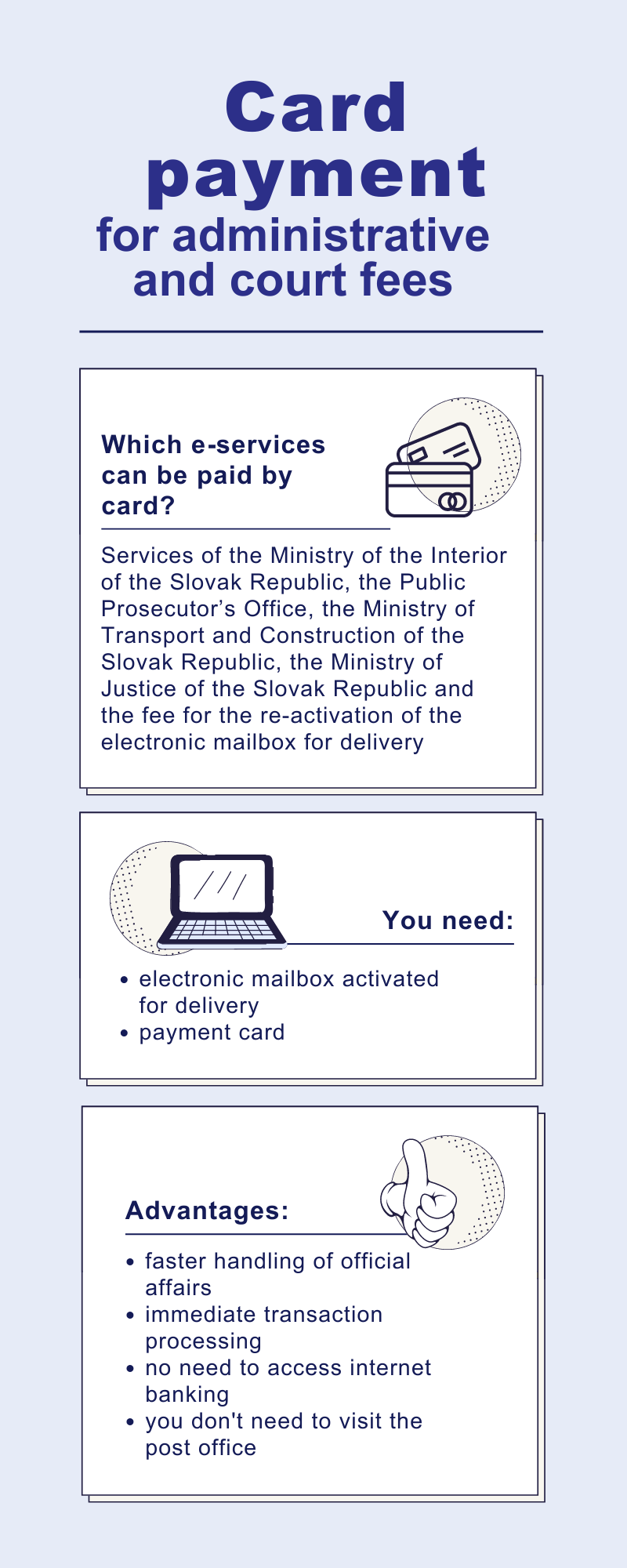 Illistrative image - card payment only for seletced electronic submission